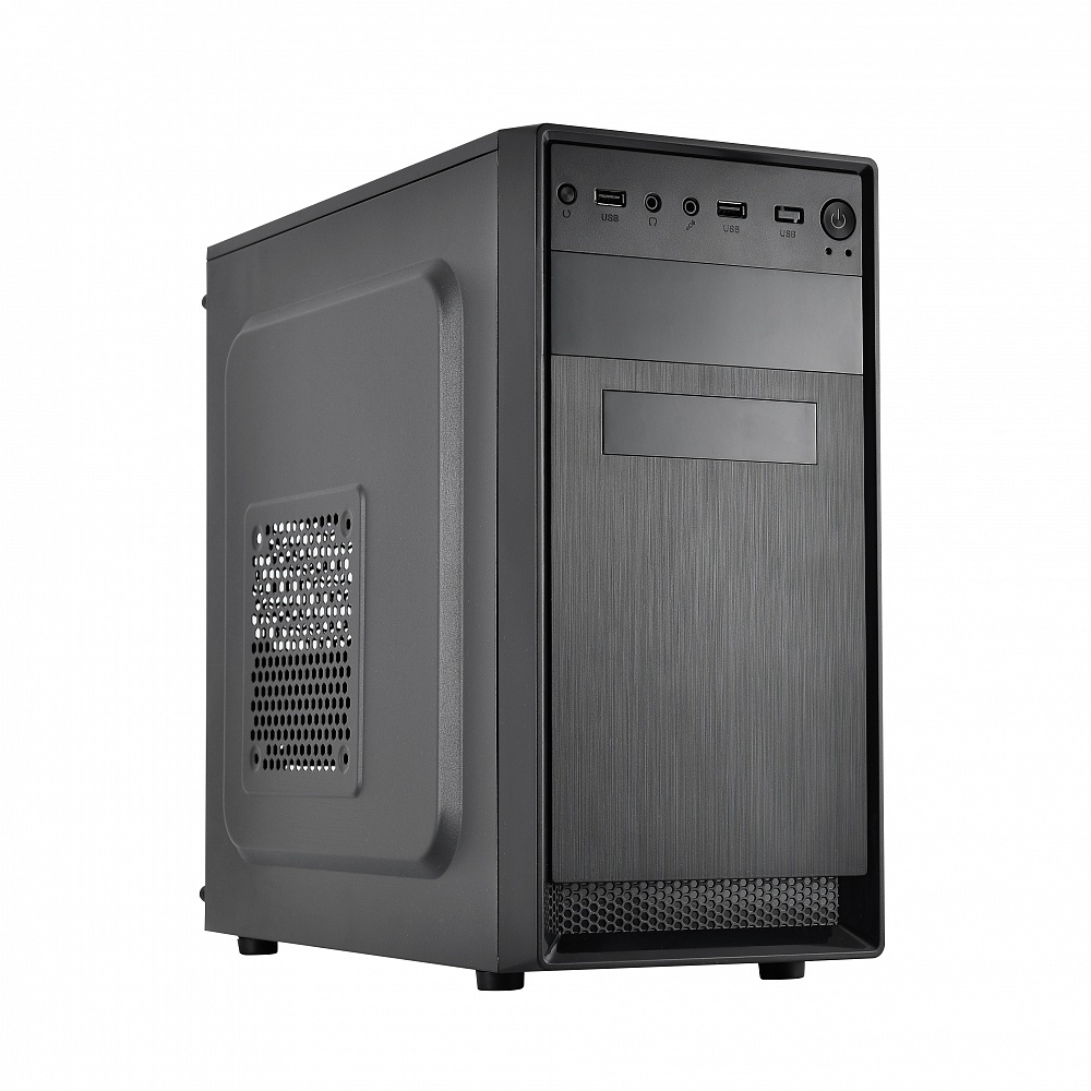 Корпус CROWN CMC-4210, mATX, Mini-Tower, черный, 450Вт (CM-PS450office)