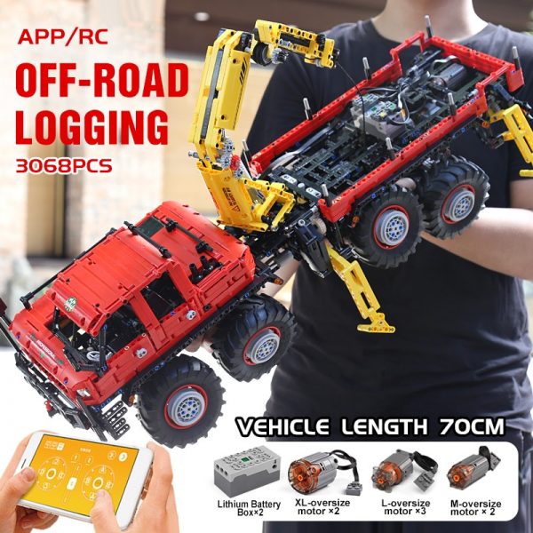 

Конструктор MOULD KING Articulated 8×8 Off-Road Remote Control Truck, деталей: 3068 (13146), Articulated 8×8 Off-Road Remote Control Truck