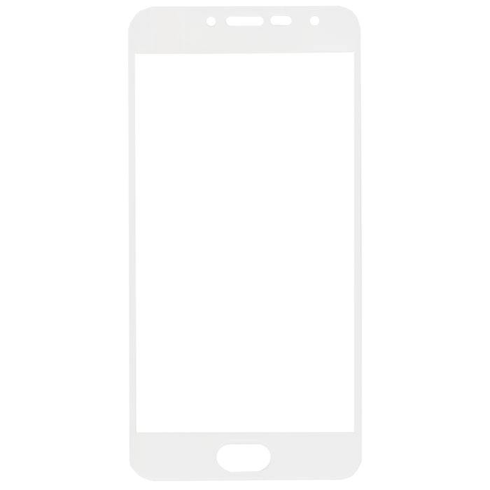 

Защитное стекло для экрана смартфона Meizu U20, Full screen, защита динамика, ударопрочное, белая рамка, 3D (654472)
