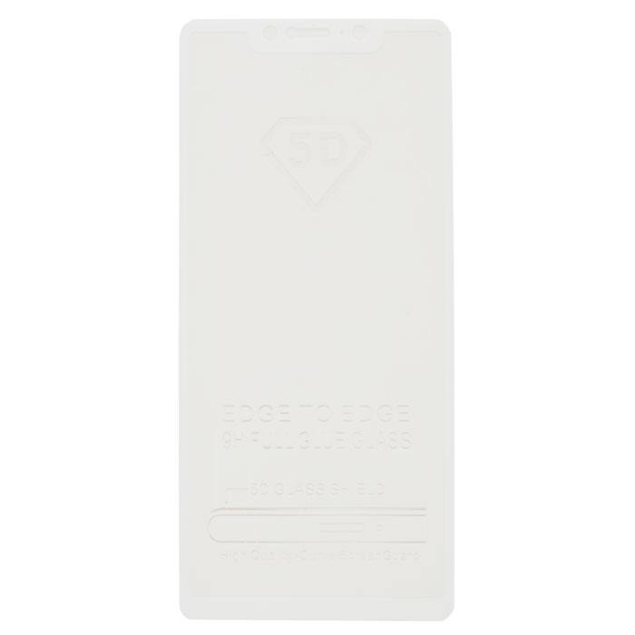 

Защитное стекло для экрана смартфона Xiaomi Mi 7, Full screen, защита динамика, ударопрочное, белая рамка, 3D (654434)
