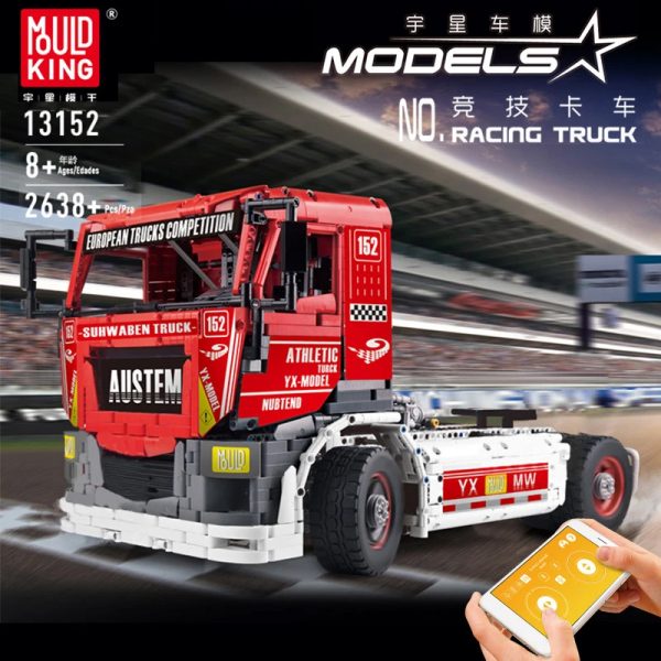 

Конструктор MOULD KING RC Race Truck MK II, деталей: 2638 (13152), RC Race Truck MK II