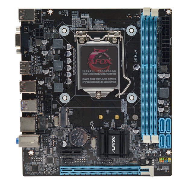 Материнская плата AFOX IH81-MA2-V3, Socket1150, Intel H81, mATX