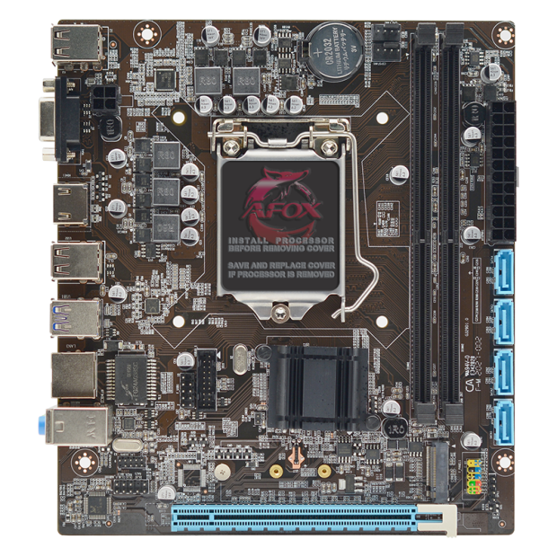 Материнская плата AFOX IH110D4-MA2, Socket1151, Intel H110, mATX
