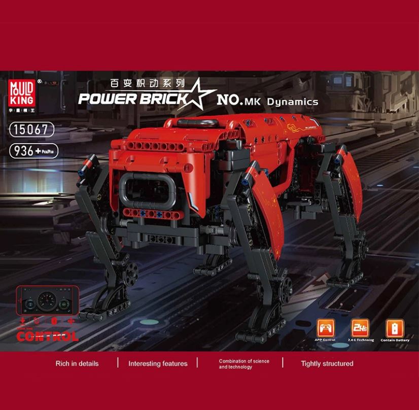 

Конструктор MOULD KING MK Dynamics Red Robot, деталей: 936 (15067), MK Dynamics Red Robot