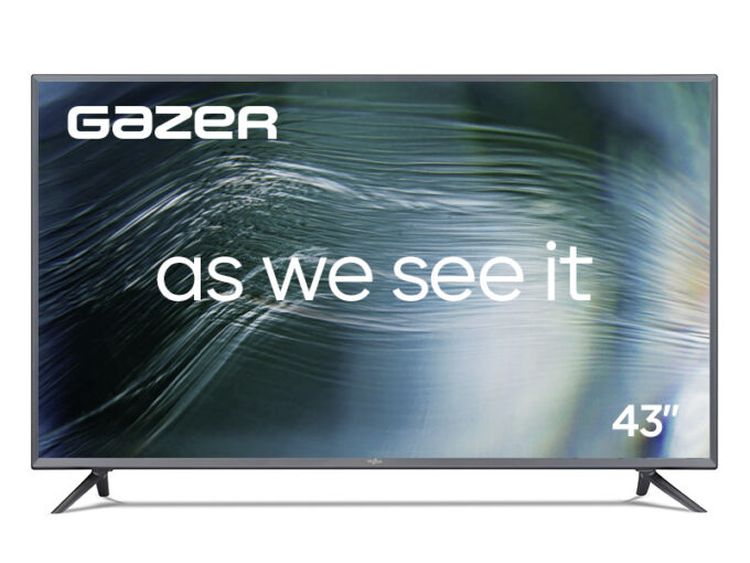 

Телевизор 43" Gazer TV43-FS2G, 1920x1080, DVB-T /T2 /C, HDMIx3, USBx2, WiFi, Smart TV, серый (TV43-FS2G), TV43-FS2G