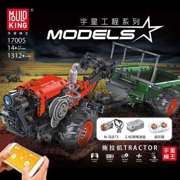 

Конструктор MOULD KING Tractor, деталей: 1312 (17005), Tractor
