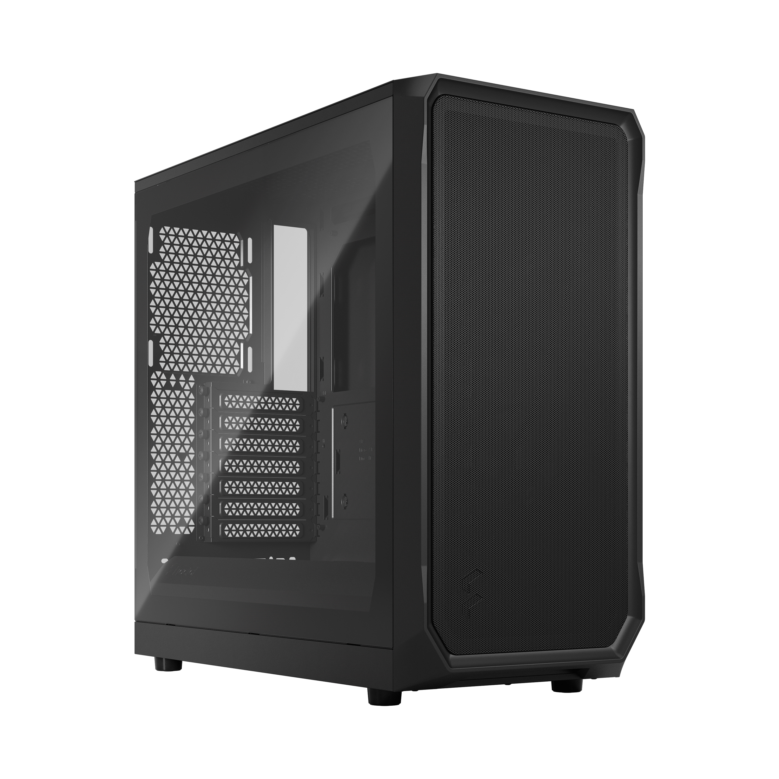 

Корпус Fractal Design Focus 2 Black TG Clear Tint, ATX, Midi-Tower, 2xUSB 3.0, черный, Без БП (FD-C-FOC2A-01), Focus 2 Black TG Clear Tint