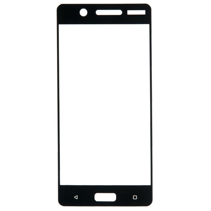 

Защитное стекло для экрана смартфона LG K5, Full screen, защита динамика, ударопрочное, черная рамка, 3D (654407)