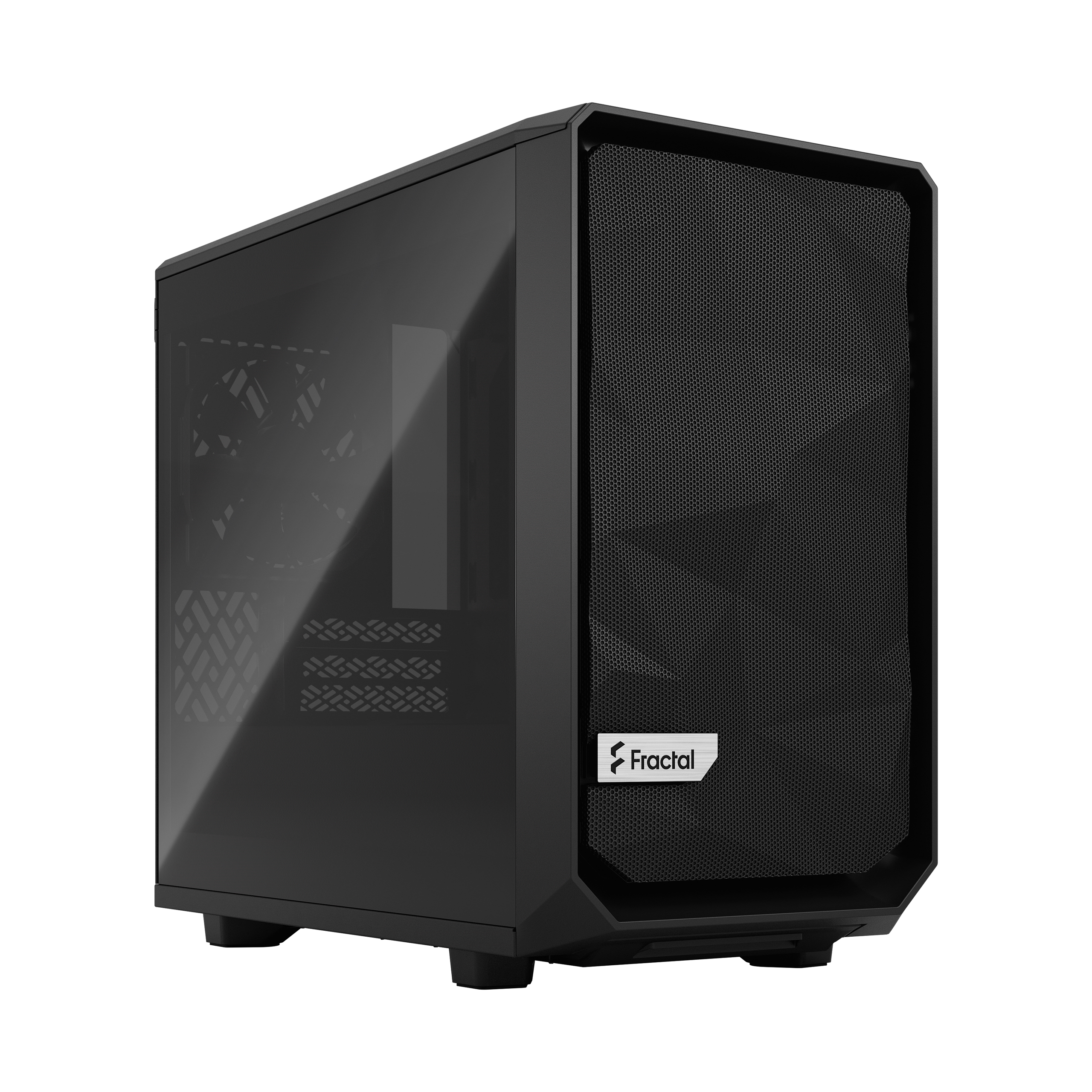 Корпус Fractal Design Meshify 2 Nano Black TG Dark Tint, Mini-ITX, Mini-Tower, 2xUSB 3.0, USB Type-C, черный, без БП (FD-C-MES2N-01)