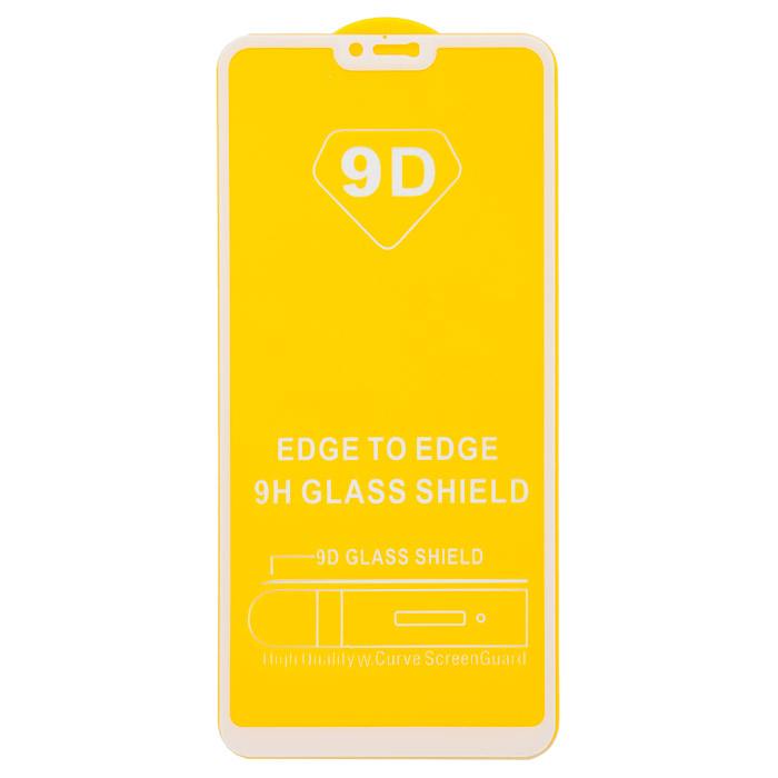 

Защитное стекло ZeepDeep для экрана смартфона Xiaomi Redmi Note 6, Full Glue, защита динамика, ударопрочное, белая рамка, 9D (677945)