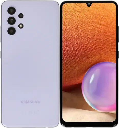 

Смартфон Samsung Galaxy A32, 6.4" 1080x2400 AMOLED, MediaTek Helio G80, 4Gb RAM, 128Gb, 3G/4G, NFC, Wi-Fi, BT, 4xCam, 2-Sim, 5000mAh, USB Type-C, Android 11, фиолетовый (SM-A325FLVGCAU), Galaxy A32