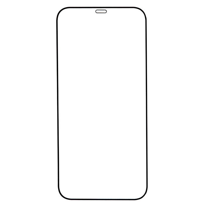 

Защитное стекло Premium Krutoff для экрана смартфона Apple iPhone 12 Pro Max, Full Glue, защита динамика, ударопрочное, черная рамка, 3D (778048)