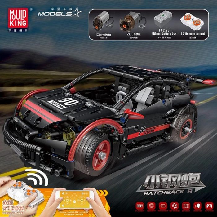 

Конструктор MOULD KING RC Hatchback Type R, деталей: 587 (18013), RC Hatchback Type R