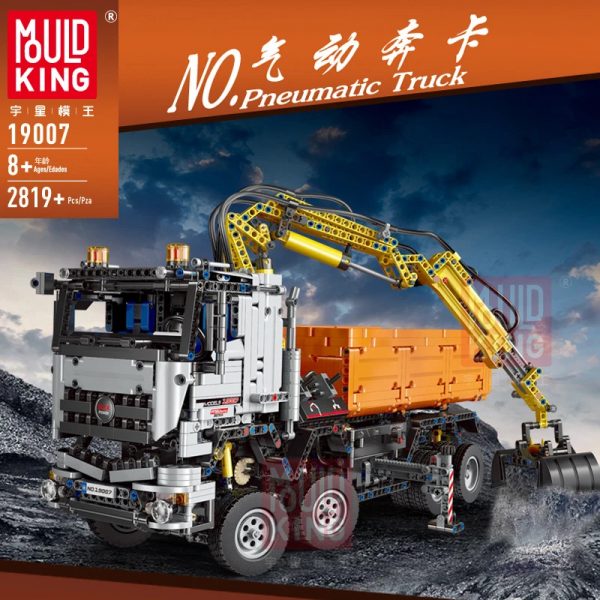 

Конструктор MOULD KING RC Pneumatic Truck, деталей: 2819 (19007), RC Pneumatic Truck