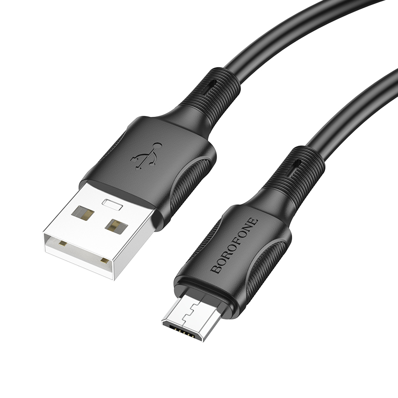 

Кабель USB-Micro USB, 2.4А, 1 м, черный, Borofone BX80 (6974443385205)