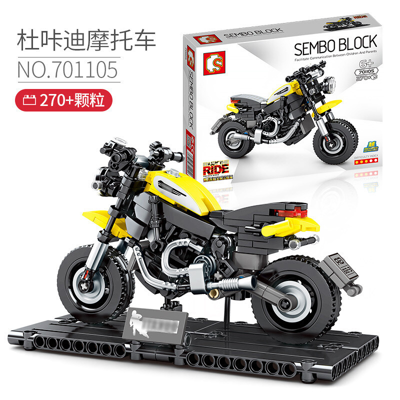 

Конструктор Sembo Enjoy The Ride: Ducati Motorcycle Technic, деталей: 270 (701105), Enjoy The Ride: Ducati Motorcycle Technic