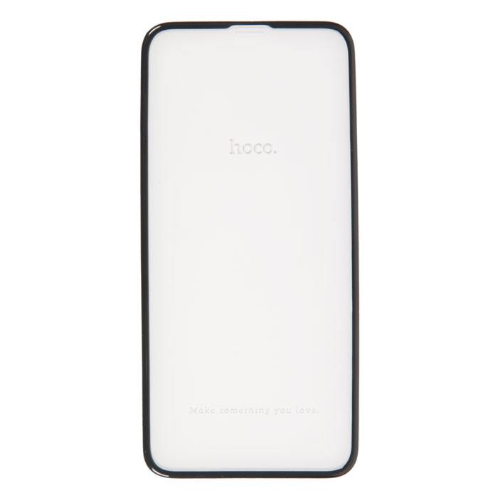 

Защитное стекло Hoco nano для экрана смартфона Apple iPhone X, iPhone 10, iPhone Xs, iPhone 11 Pro, Full screen, защита динамика, ударопрочное, черная рамка, 3D (648516)