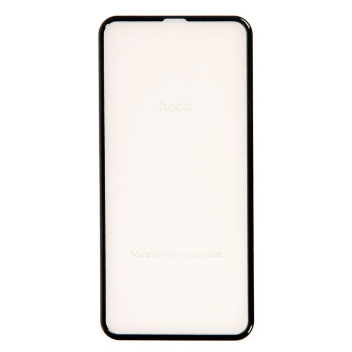 

Защитное стекло Hoco nano для экрана смартфона Apple iPhone XR, iPhone 11, Full screen, защита динамика, ударопрочное, черная рамка, 3D (825796)