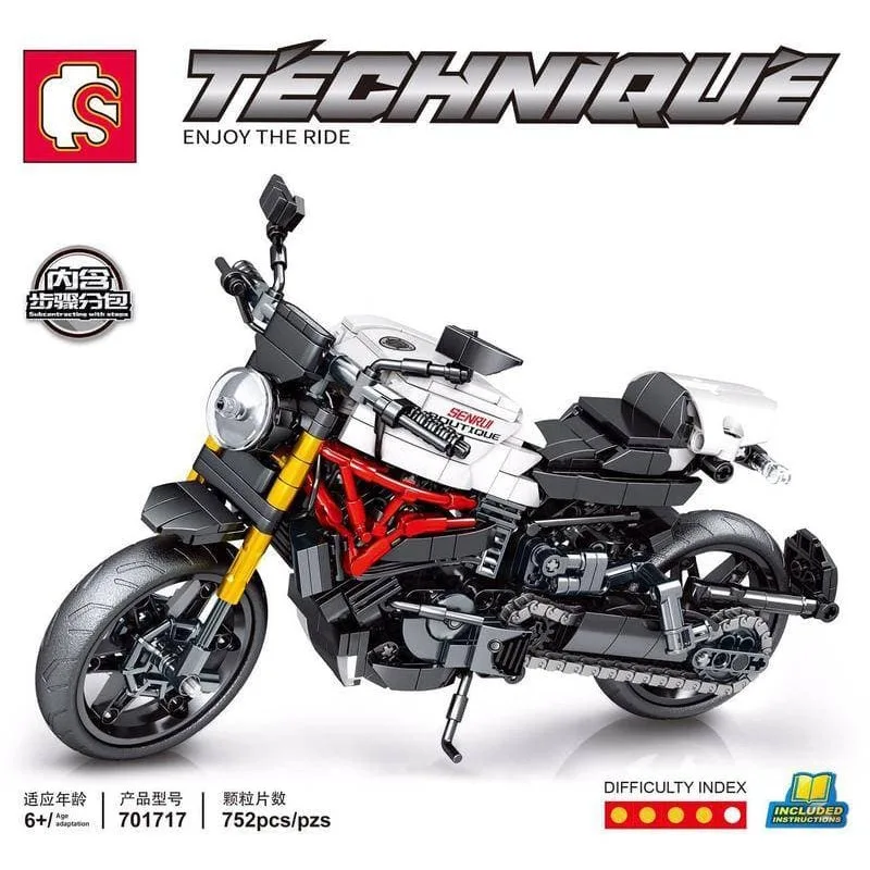 

Конструктор Sembo Ducati Monster, деталей: 752 (701717), Ducati Monster