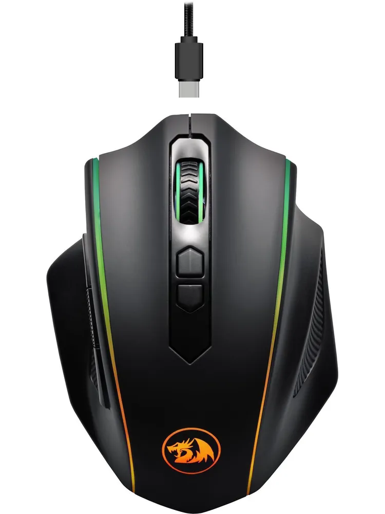 

Мышь беспроводная/проводная Redragon Vampire Elite, 16000dpi, оптическая светодиодная, USB, черный (77752), Vampire Elite