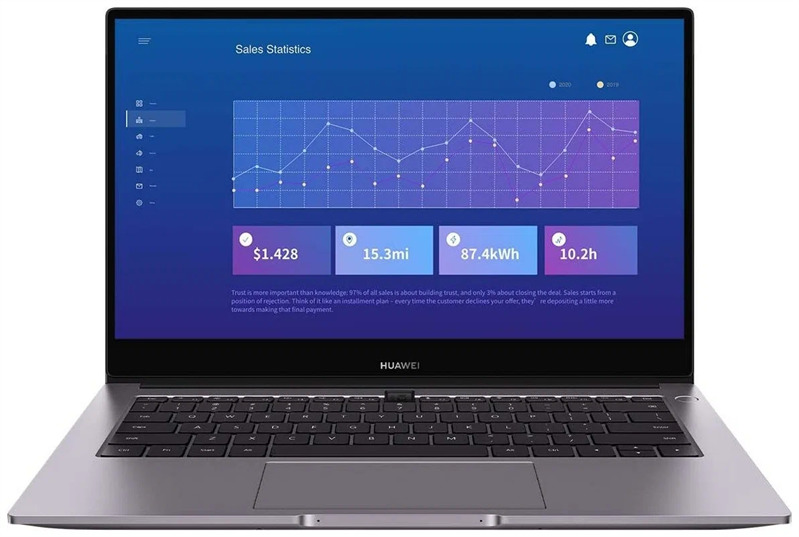 

Ноутбук Huawei MateBook B3-520 BDZ-WDH9A 15.6" IPS 1920x1080, Intel Core i5 1135G7 2.4 ГГц, 8Gb RAM, 512Gb SSD, W10Pro, серый (53013FCL), BDZ-WDH9A