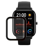 Защитная пленка TPU Polymer nano для Amazfit GTS 2, Full screen, с черной рамкой (205886)