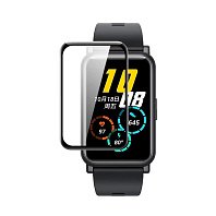 Защитная пленка TPU Polymer nano для Huawei Watch Fit/Watch Fit Mini/Watch Fit New, Full screen, с черной рамкой (205894)