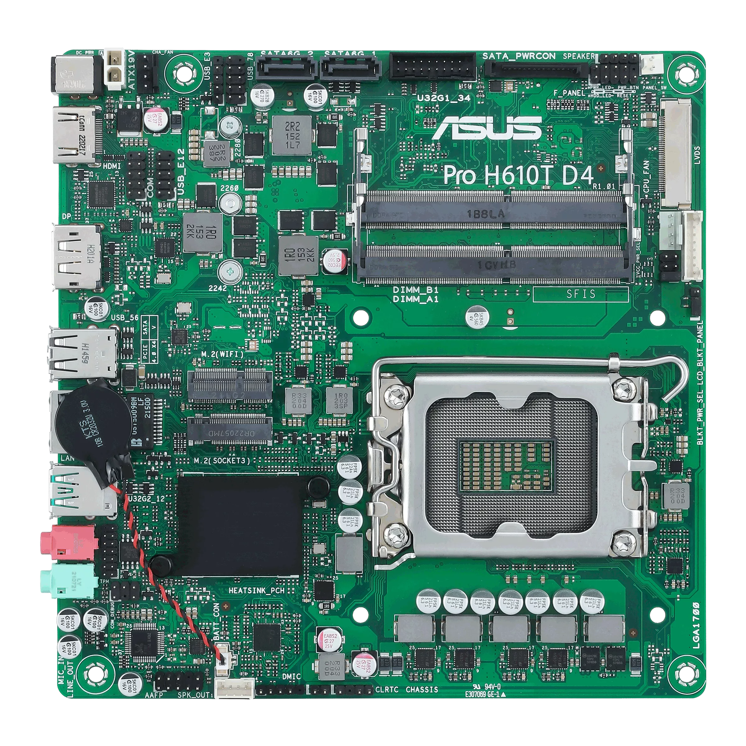 Lga 1700 какие чипсеты. ASUS Pro h610t d4-CSM. ASUS h610m-d d4. H610 LGA 1700. LGA 1700 Mini ITX.