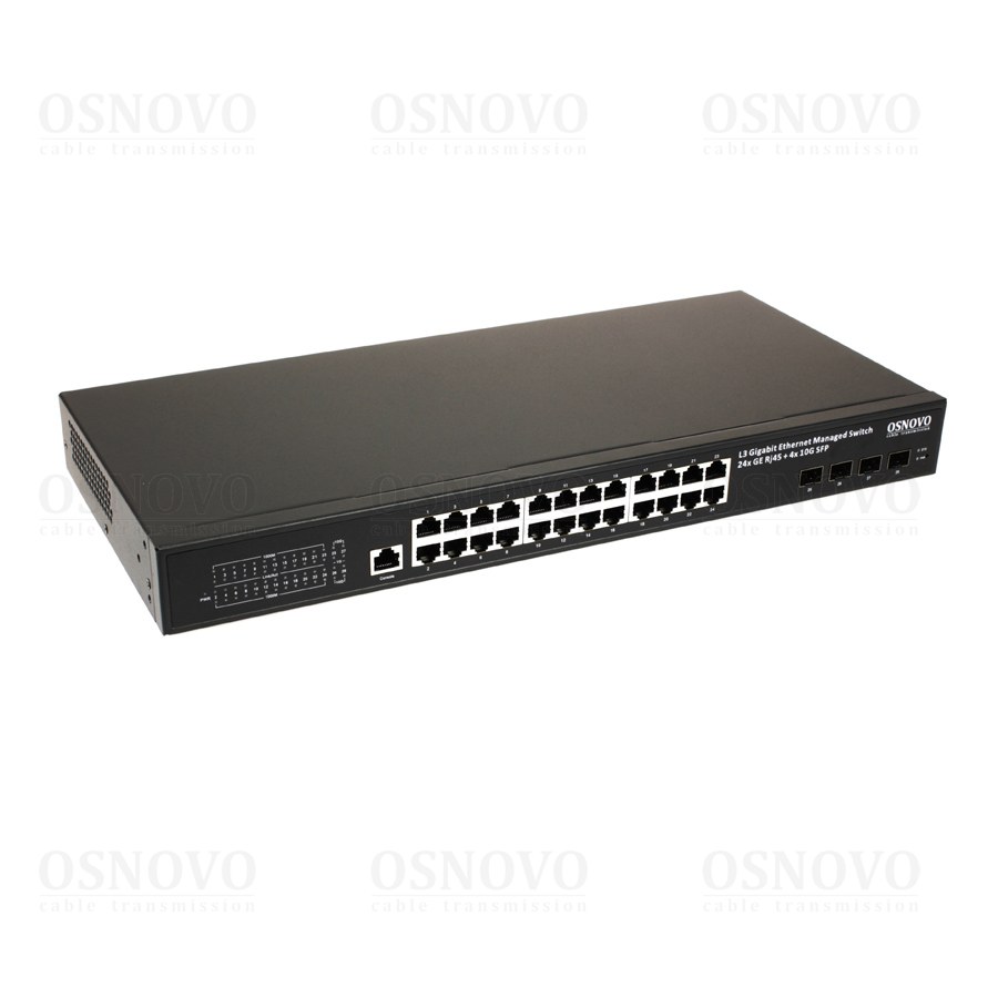 

Коммутатор Osnovo SW-24G4X-2L, управляемый, кол-во портов: 24x1 Гбит/с, кол-во SFP/uplink: SFP+ 4x10 Гбит/с, установка в стойку, SW-24G4X-2L