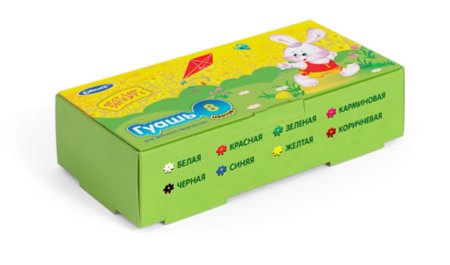 

Краски гуашь 1шт./8 цветов, 0, 25мл, банка, 0, Cullinan Весёлые зверята FG-208-An (12509), FG-208-An