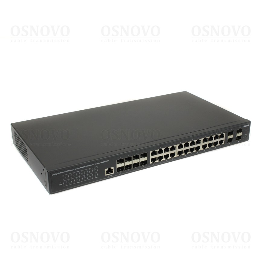 

Коммутатор Osnovo SW-32G4X-2L, управляемый, кол-во портов: 16x1 Гбит/с, combo RJ-45/SFP 8x1 Гбит/с, кол-во SFP/uplink: SFP+ 4x10 Гбит/с, установка в стойку, SW-32G4X-2L