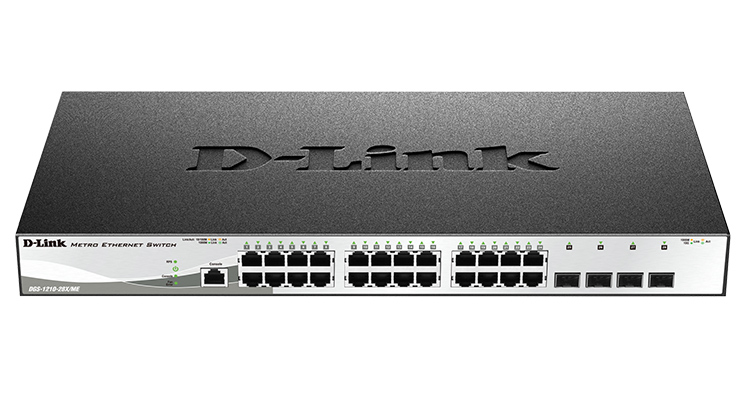 

Коммутатор D-Link DGS-1210-28X/ME, управляемый, кол-во портов: 24x1 Гбит/с, кол-во SFP/uplink: SFP+ 4x10 Гбит/с, установка в стойку (DGS-1210-28X/ME/UPS/B1B), DGS-1210-28X/ME