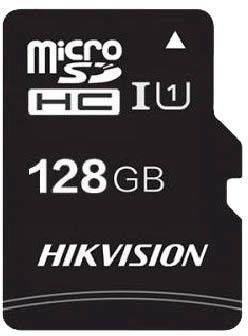 Карта памяти 128Gb microSDHC Hikvision C1 Class 10 UHS-I U1 V30 + адаптер (HS-TF-C1(STD)/128G/Adapter)
