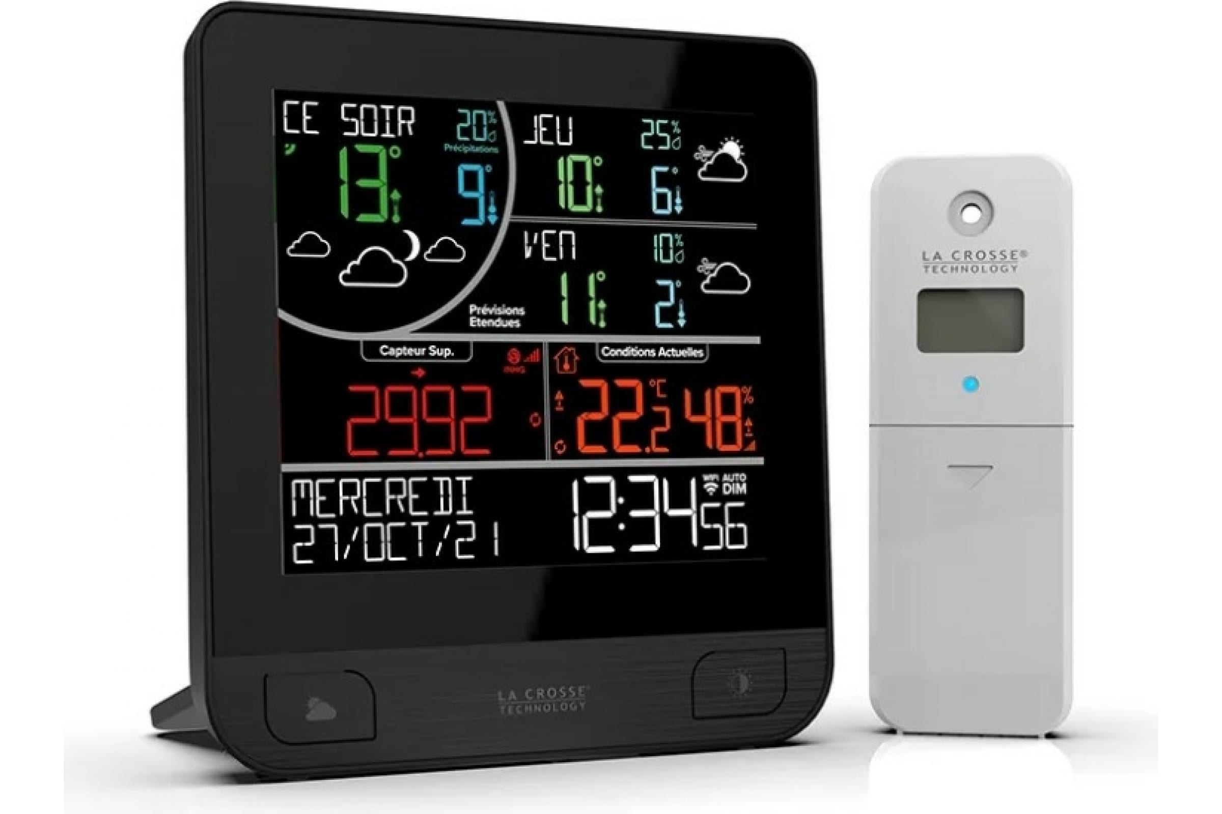 

Погодная станция LaCrosse LW3101, прогноз на 3 дня, wi-fi , черный (LW3101), LW3101