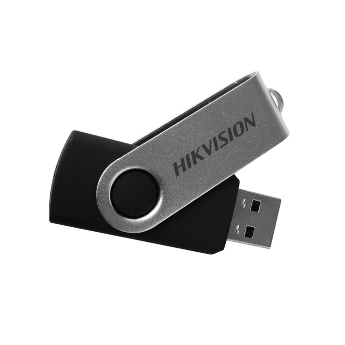 Флешка 8Gb USB 2.0 HIKVision M200S, черный/серебристый (HS-USB-M200S/8G)