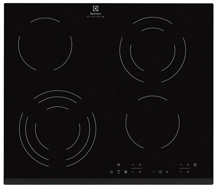 

Электрическая варочная панель ELECTROLUX CPE6433KF 4 конфорки, черый (CPE6433KF), CPE6433KF