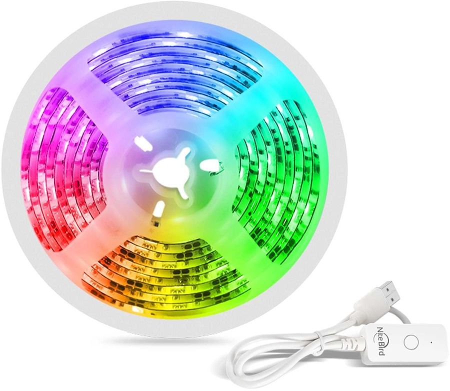 

Умная светодиодная лента Nitebird SL1, 2,8 м RGB Wi-Fi, белый (SL1), SL1