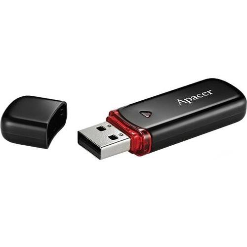 Флешка 64Gb USB 2.0 Apacer AH333, черный (AP64GAH333B-1)