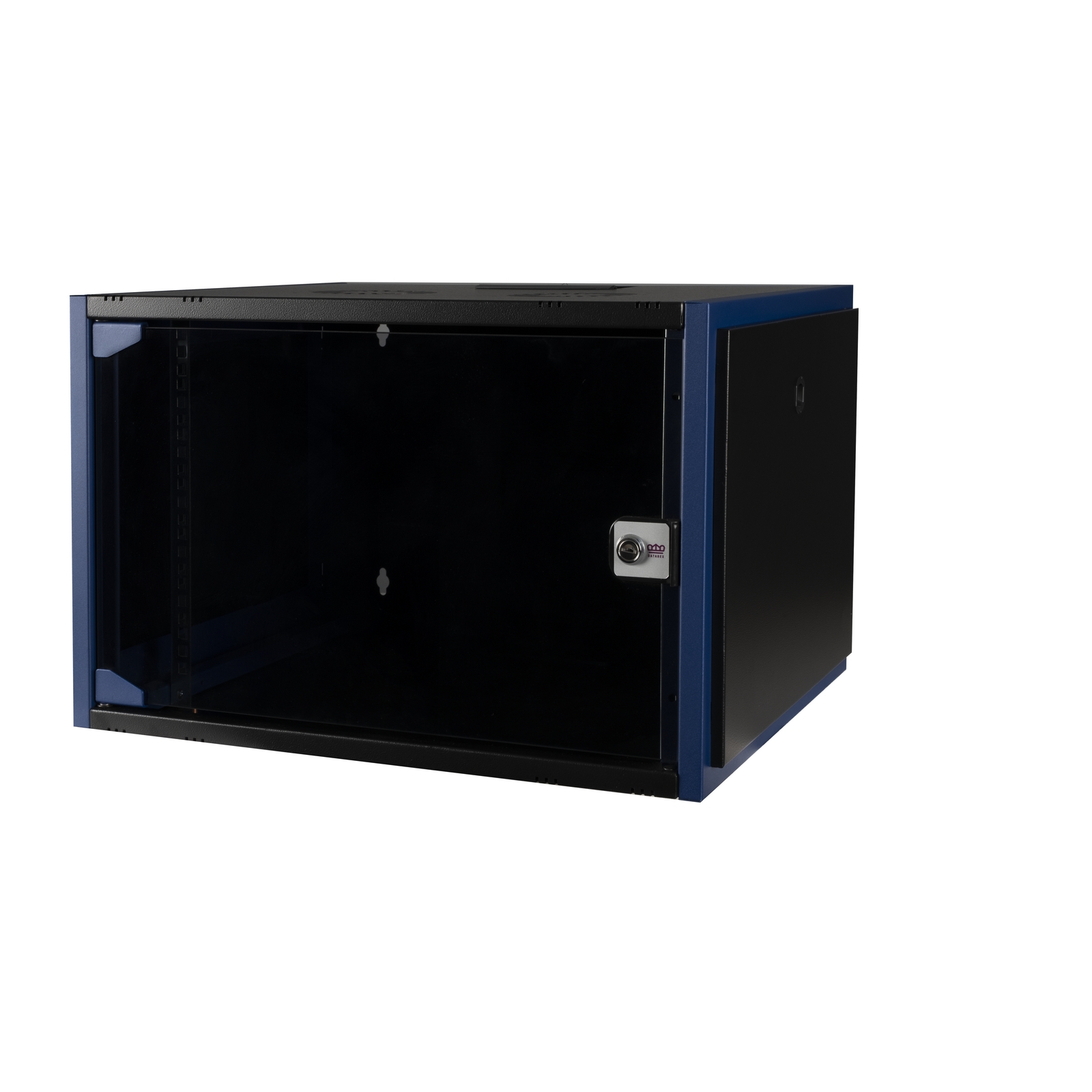 Шкаф телекоммуникационный настенный 7U 600x450 мм, стекло, черный, разборный, Datarex (DR-600011)
