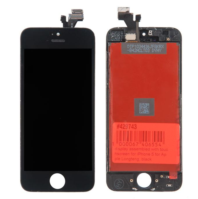 Дисплей в сборе для Apple iPhone 5, черный [429743]