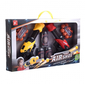 

Игровой набор XIN FEN YING TOYS "Воздушное оружие: Суперпистолеты", Пистолеты 2 шт. Мишени 3 шт. Пули-шарики 16 шт., разноцветный (KY06-1), "Воздушное оружие: Суперпистолеты"