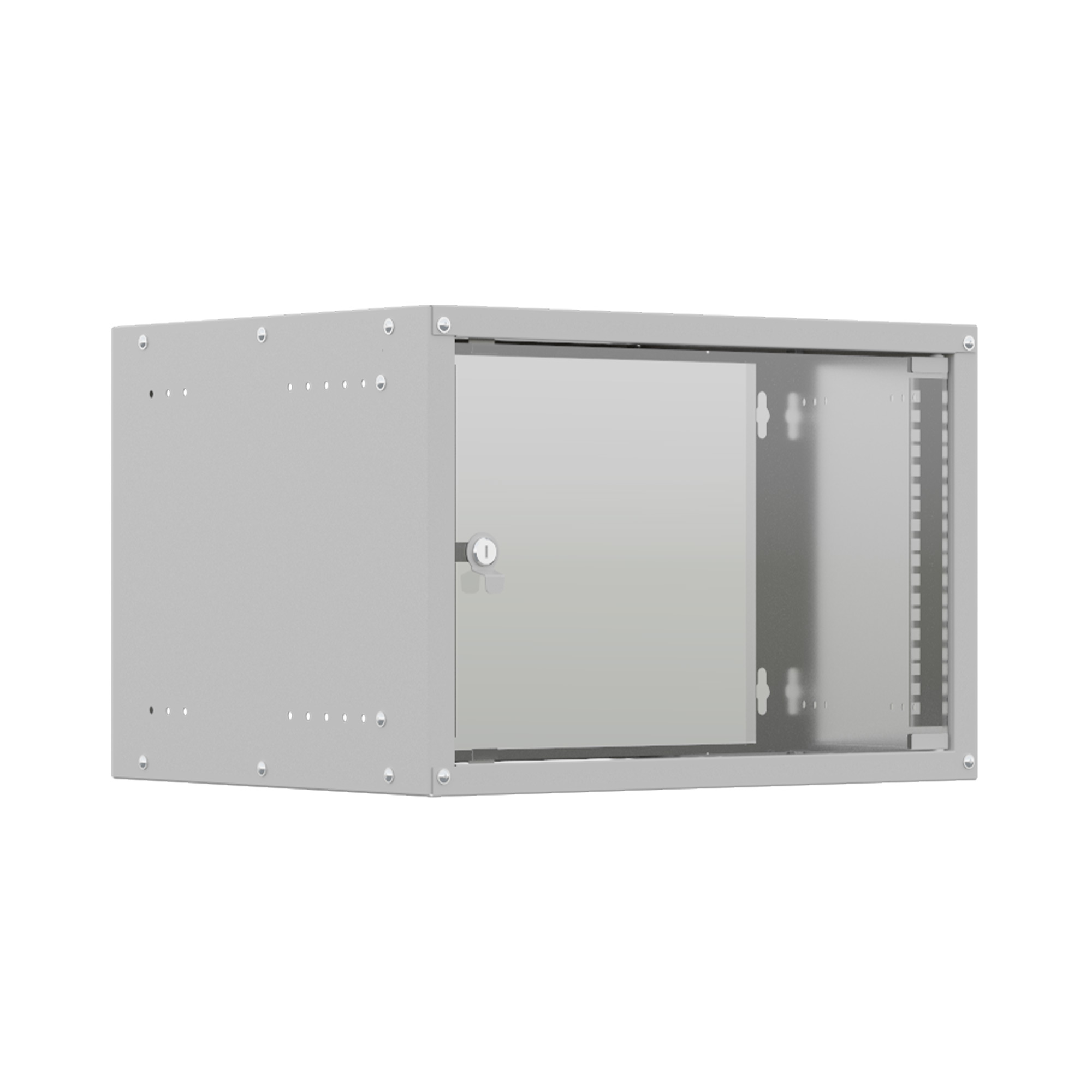 Шкаф телекоммуникационный настенный 6U 550x450 мм, стекло/металл, серый, NTSS LIME NTSS-WL6U5545GS (NTSS-WL6U5545GS)