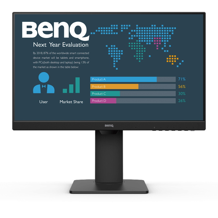 

Монитор 23.8" BenQ BL2485TC IPS, 1920x1080 (16:9), 250кд/м2, 5мс, 178°/178°, HDMI, DisplayPort, USB Type-C, черный (9H.LKMLB.QBE), BL2485TC