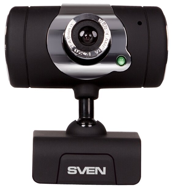 

Вебкамера Sven IC-545, 1.3MP, 1280x1024, встроенный микрофон, USB 2.0, черный/серебристый (SV-014704), IC-545