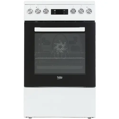 Плита электрическая Beko FSM57300GW, белый/черный