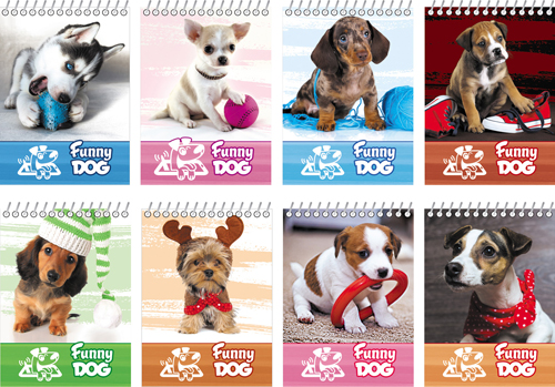 

Блокнот БиДжи Art Funny puppy, A7, клетка, 40 листов, ассорти (846) (1шт.), Funny puppy