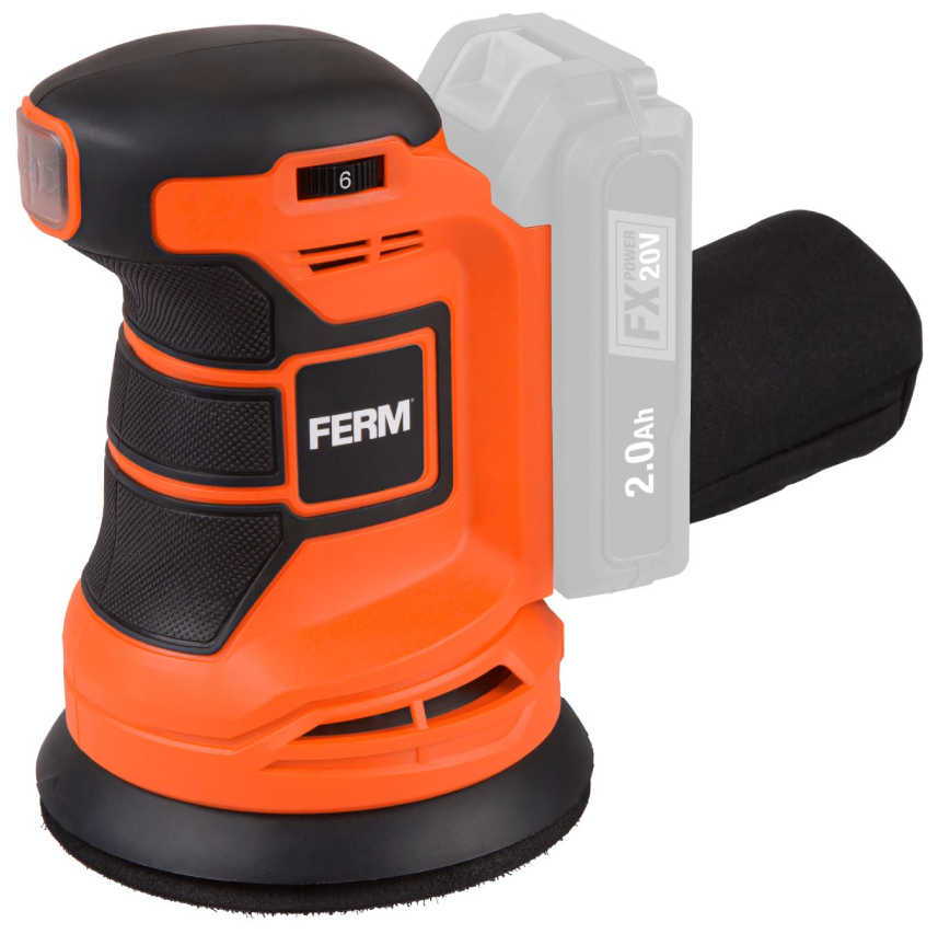 Эксцентриковая шлифовальная машина Ferm ESM1014, 12.5 см