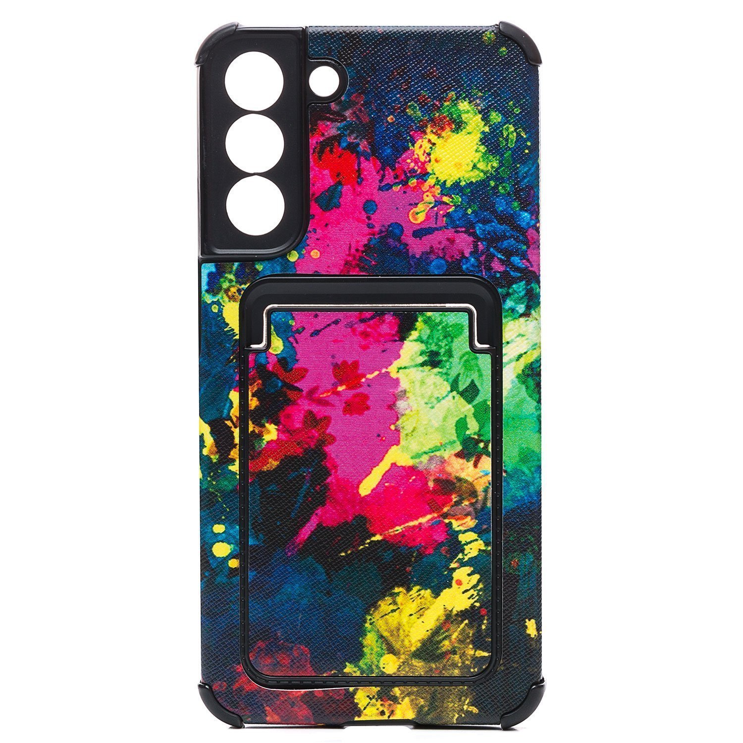 

Чехол-накладка SC284 с картхолдером для смартфона Samsung SM-S906 Galaxy S22+, пластик/полиуретан, принт (210605)