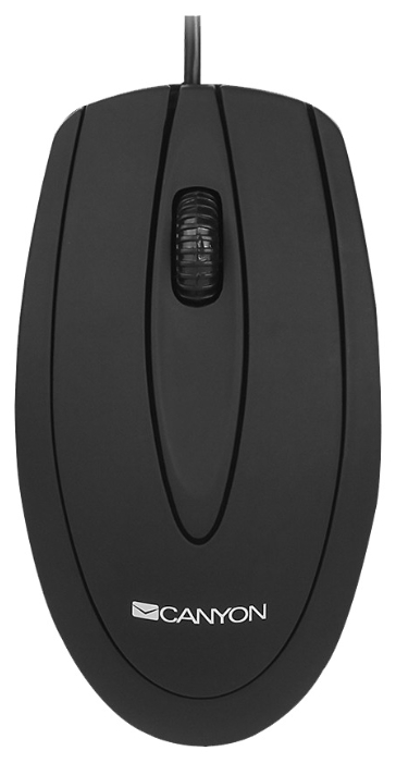 Мышь проводная Canyon CNE-CMS1 Black USB, 800dpi, оптическая светодиодная, USB, черный