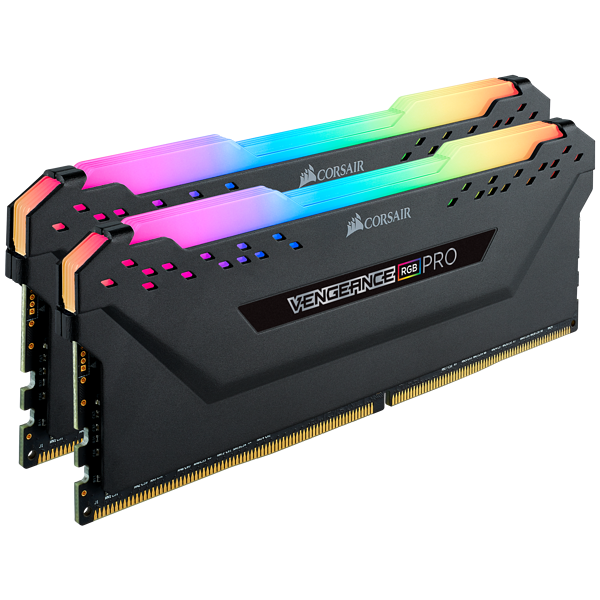 

Комплект памяти DDR4 DIMM 32Gb (2x16Gb), 3600MHz, CL18, 1.35V Corsair Vengeance RGB PRO (CMW32GX4M2D3600C18) Retail, CMW32GX4M2D3600C18